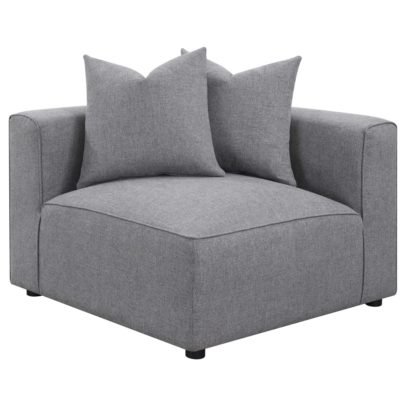 Jennifer 6-Piece Tight Seat Modular Sectional Gray - 551594-SET - Bien Home Furniture &amp; Electronics