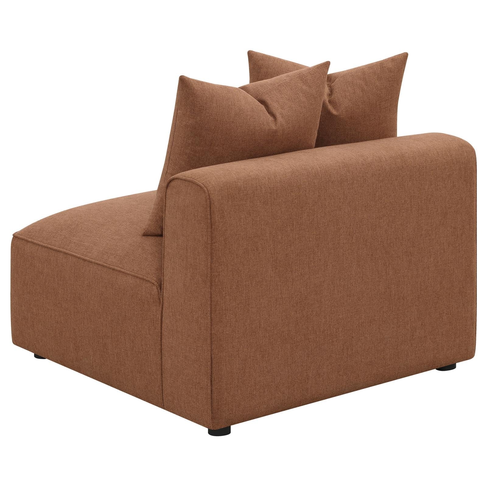 Jennifer 6-Piece Upholstered Modular Sectional Terracotta - 551591-SET - Bien Home Furniture &amp; Electronics
