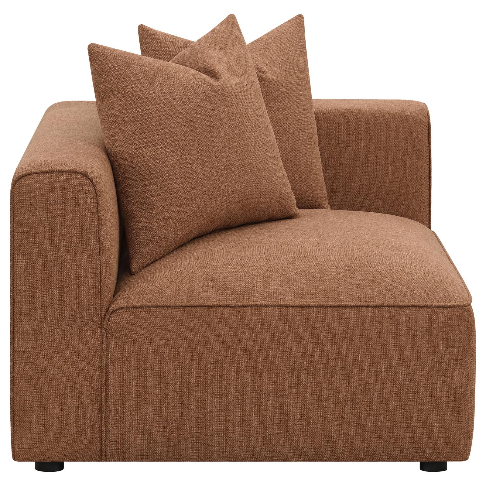 Jennifer 6-Piece Upholstered Modular Sectional Terracotta - 551591-SET - Bien Home Furniture &amp; Electronics