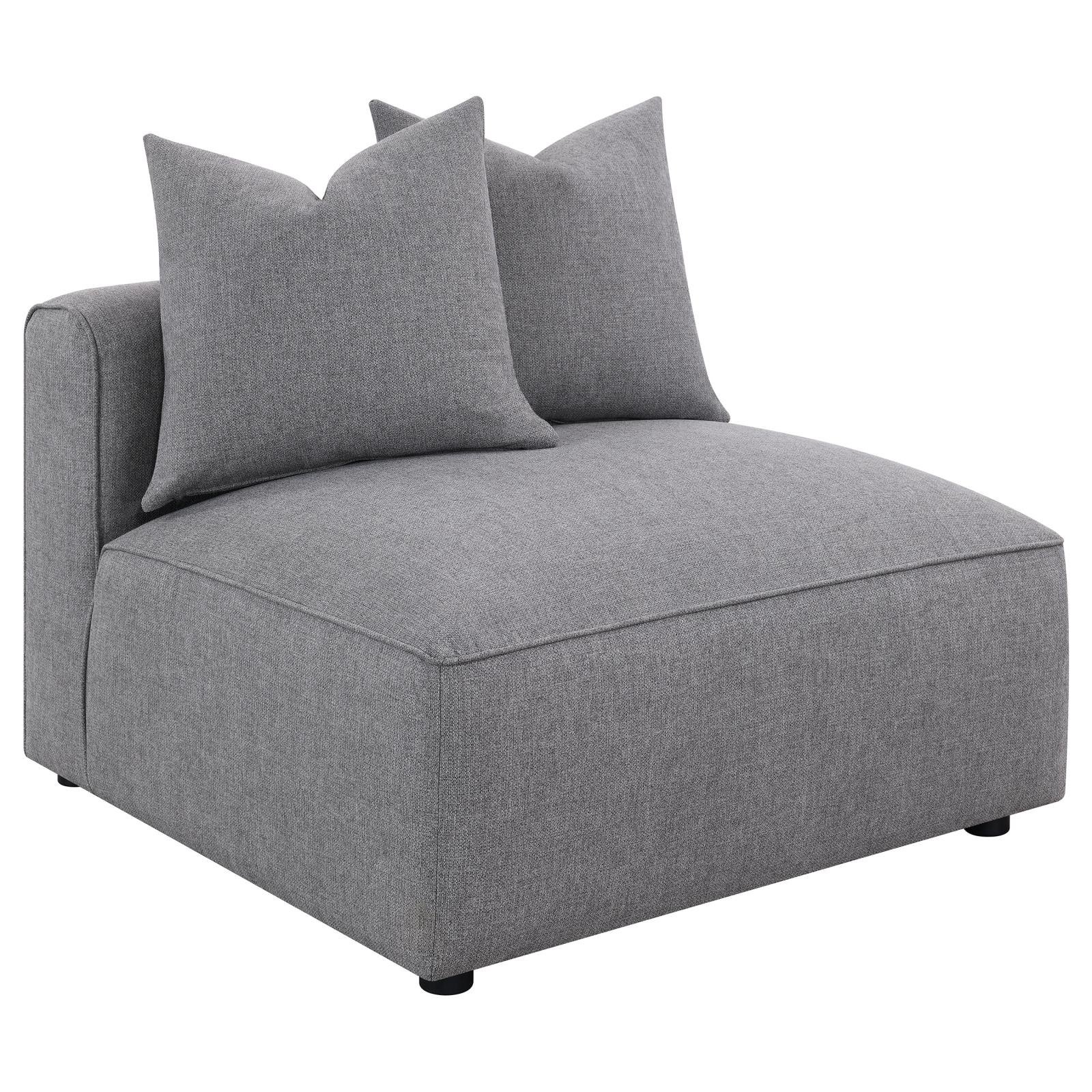 Jennifer Gray Tight Seat Armless Chair - 551594 - Bien Home Furniture &amp; Electronics