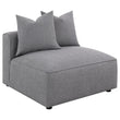 Jennifer Gray Tight Seat Armless Chair - 551594 - Bien Home Furniture & Electronics