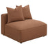 Jennifer Terracotta Upholstered Tight Back Armless Chair - 551591 - Bien Home Furniture & Electronics