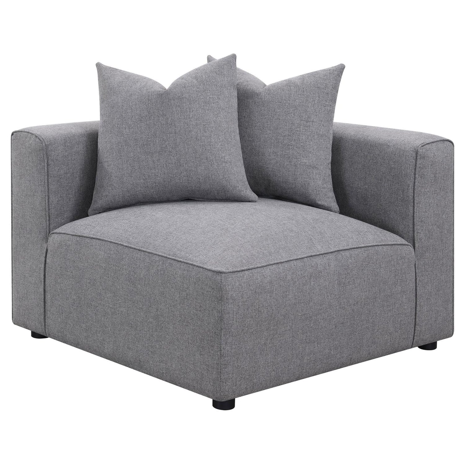 Jennifer Tight Seat Corner Chair Gray - 551595 - Bien Home Furniture &amp; Electronics