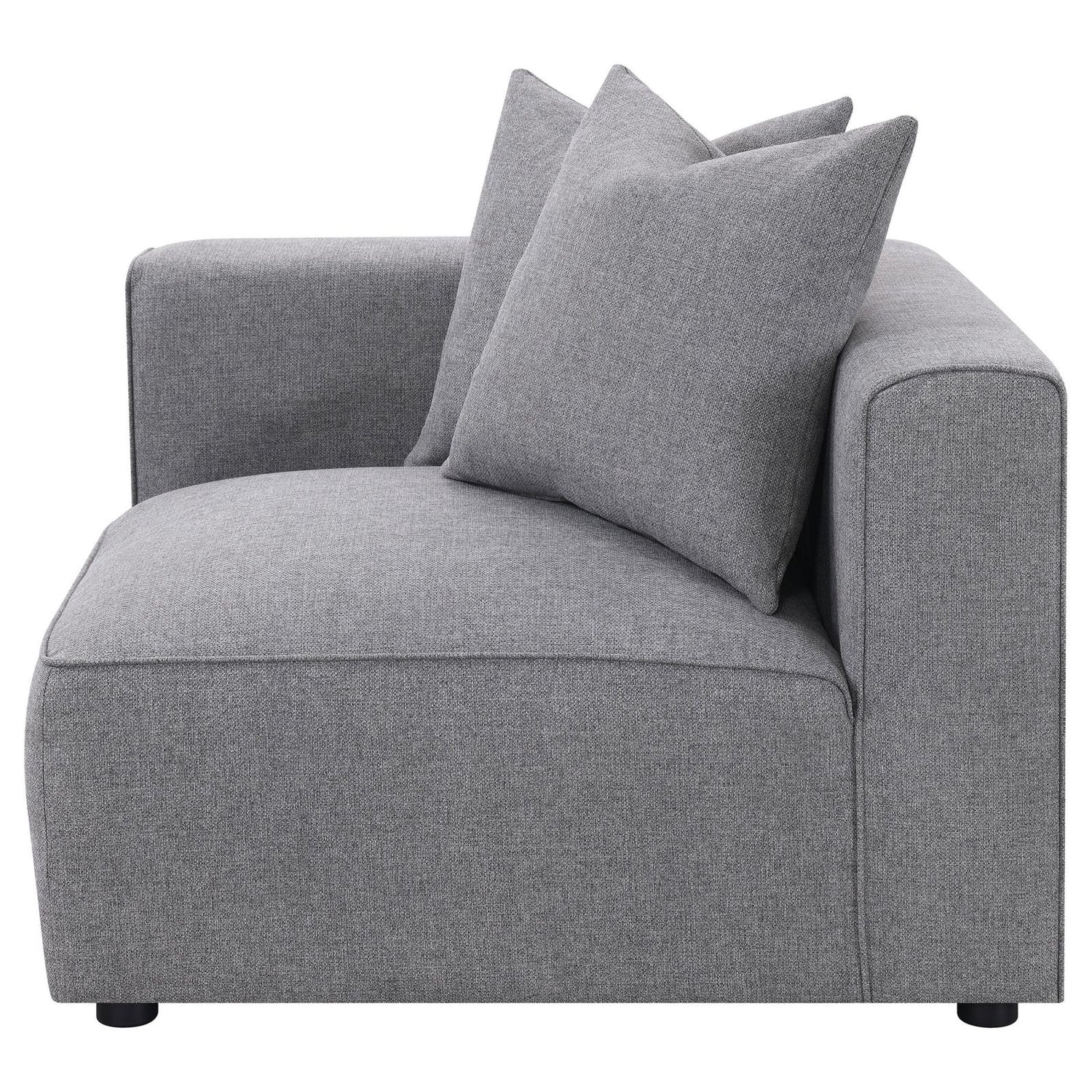 Jennifer Tight Seat Corner Chair Gray - 551595 - Bien Home Furniture &amp; Electronics