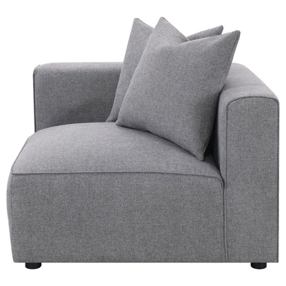 Jennifer Tight Seat Corner Chair Gray - 551595 - Bien Home Furniture &amp; Electronics