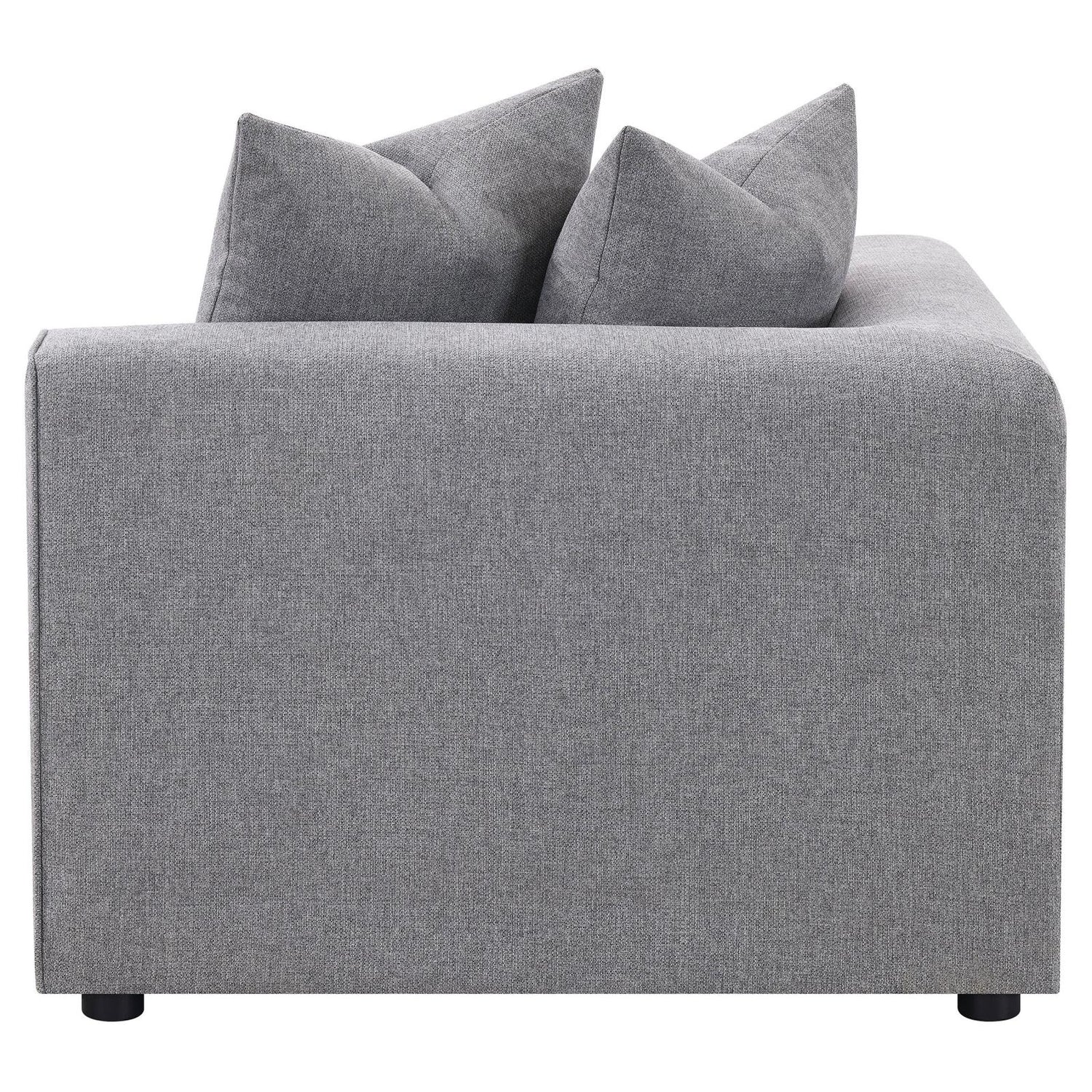 Jennifer Tight Seat Corner Chair Gray - 551595 - Bien Home Furniture &amp; Electronics