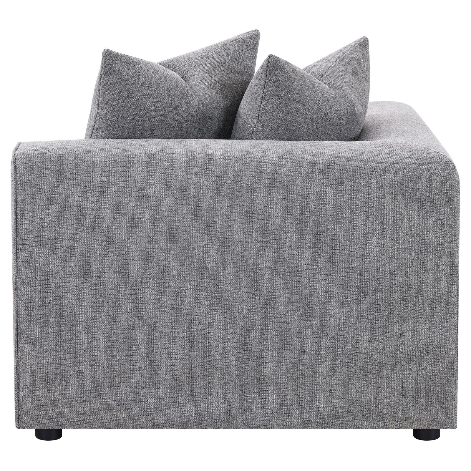 Jennifer Tight Seat Corner Chair Gray - 551595 - Bien Home Furniture &amp; Electronics