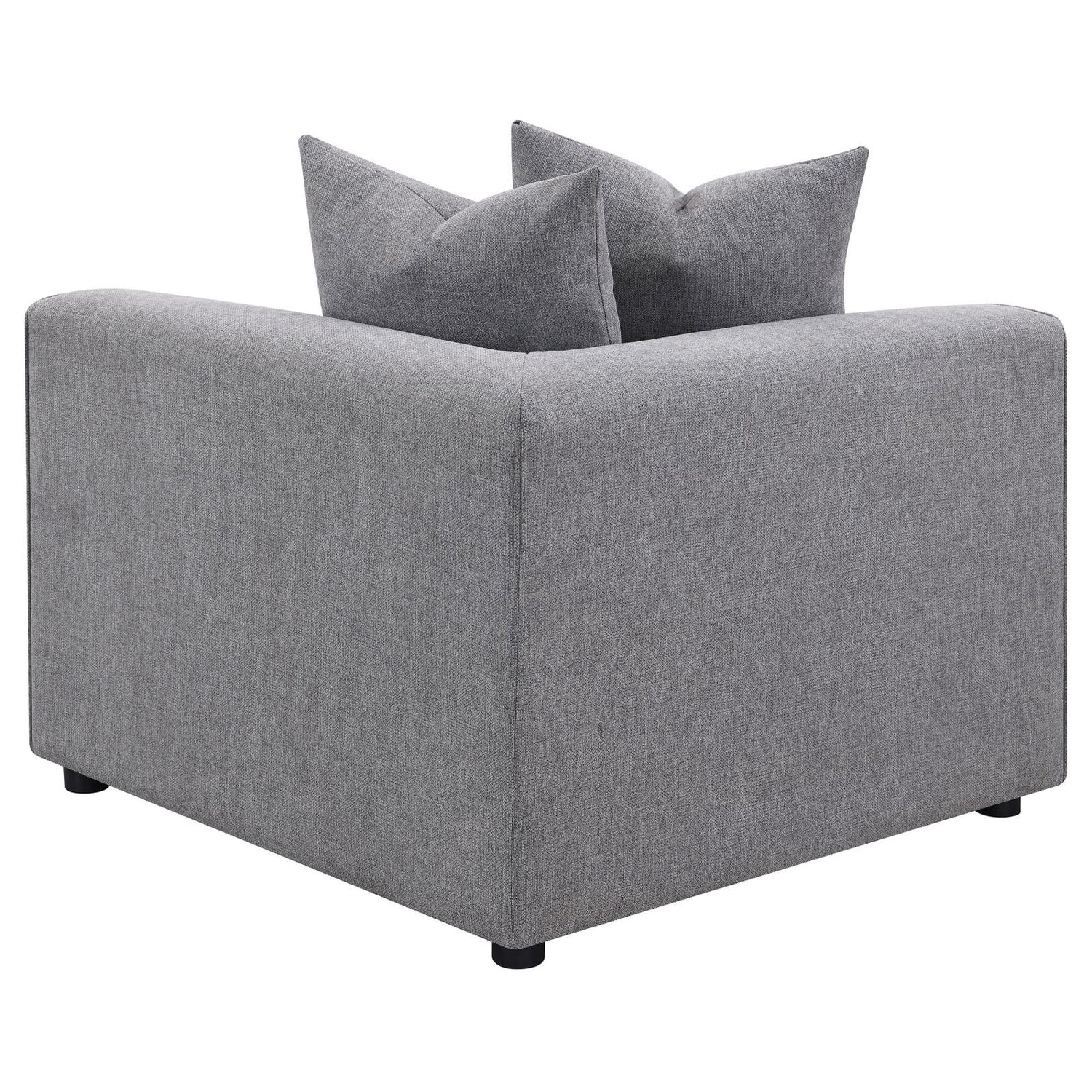 Jennifer Tight Seat Corner Chair Gray - 551595 - Bien Home Furniture &amp; Electronics