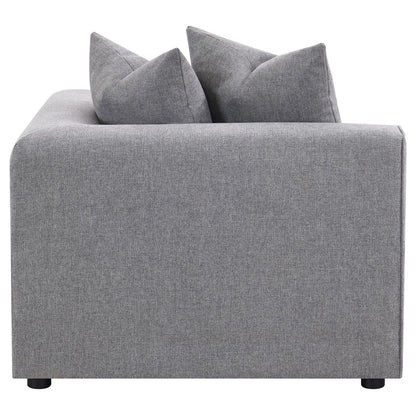 Jennifer Tight Seat Corner Chair Gray - 551595 - Bien Home Furniture &amp; Electronics