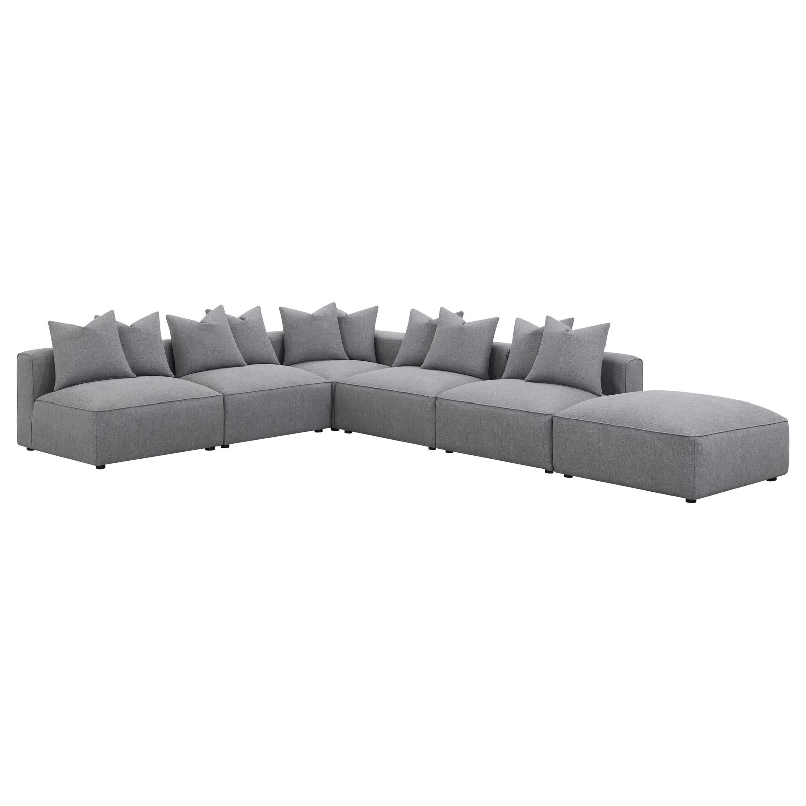 Jennifer Tight Seat Corner Chair Gray - 551595 - Bien Home Furniture &amp; Electronics
