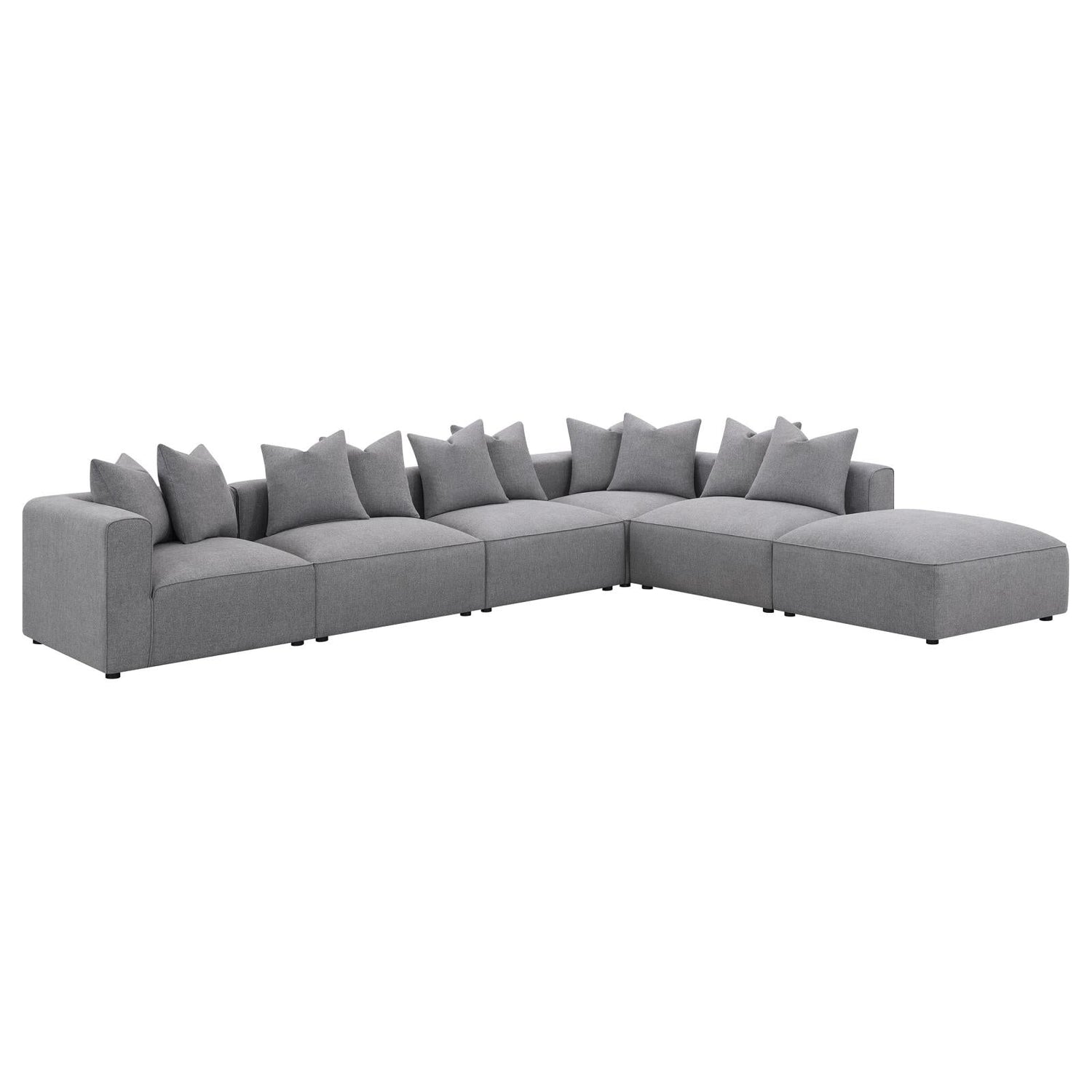 Jennifer Tight Seat Corner Chair Gray - 551595 - Bien Home Furniture &amp; Electronics