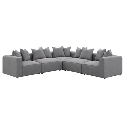 Jennifer Tight Seat Corner Chair Gray - 551595 - Bien Home Furniture &amp; Electronics