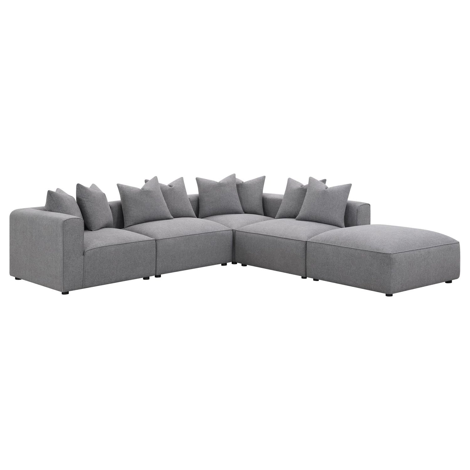 Jennifer Tight Seat Corner Chair Gray - 551595 - Bien Home Furniture &amp; Electronics