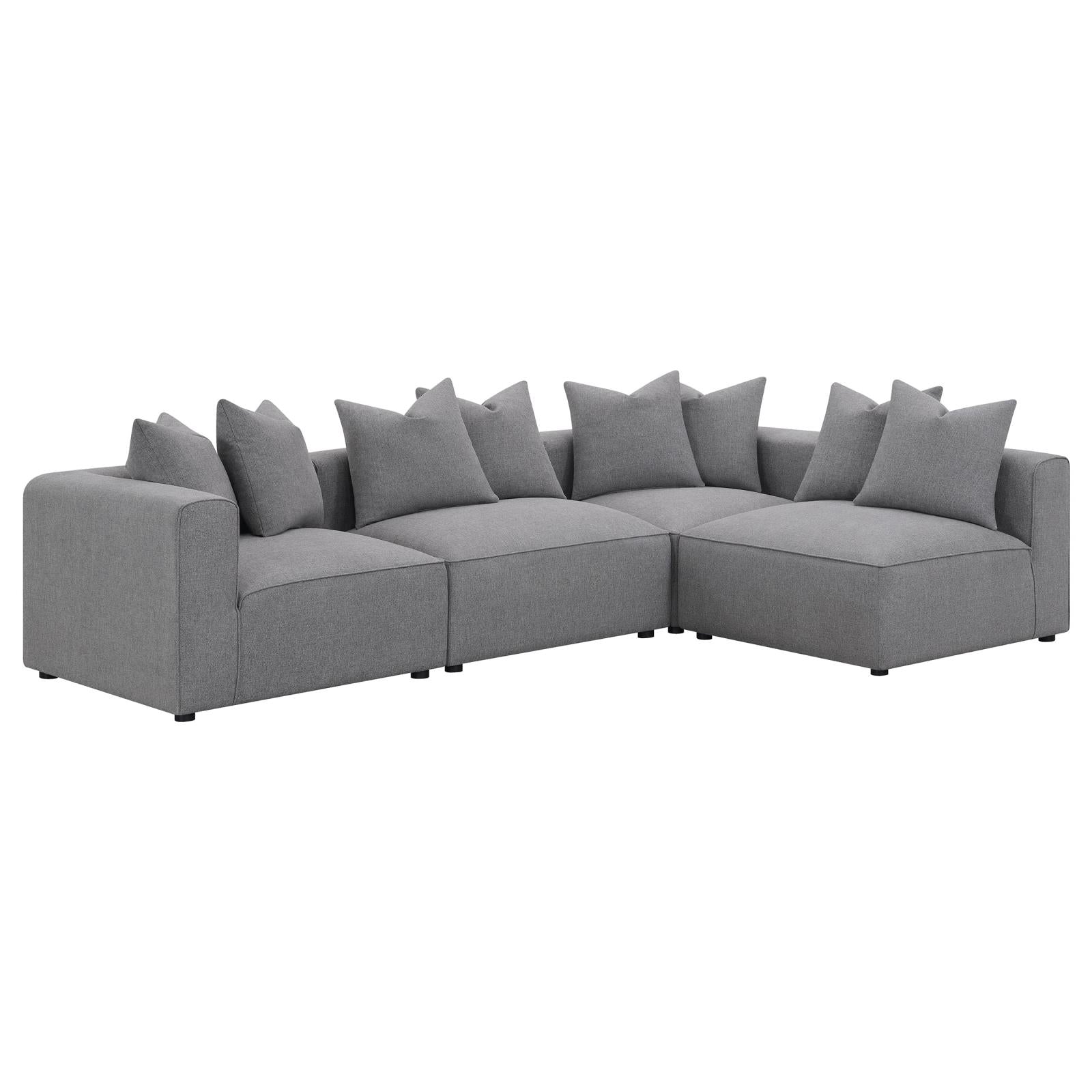 Jennifer Tight Seat Corner Chair Gray - 551595 - Bien Home Furniture &amp; Electronics