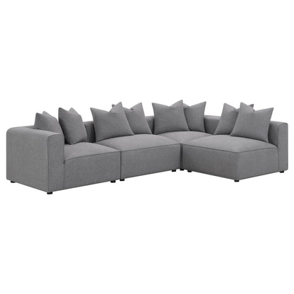 Jennifer Tight Seat Corner Chair Gray - 551595 - Bien Home Furniture &amp; Electronics