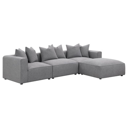 Jennifer Tight Seat Corner Chair Gray - 551595 - Bien Home Furniture &amp; Electronics