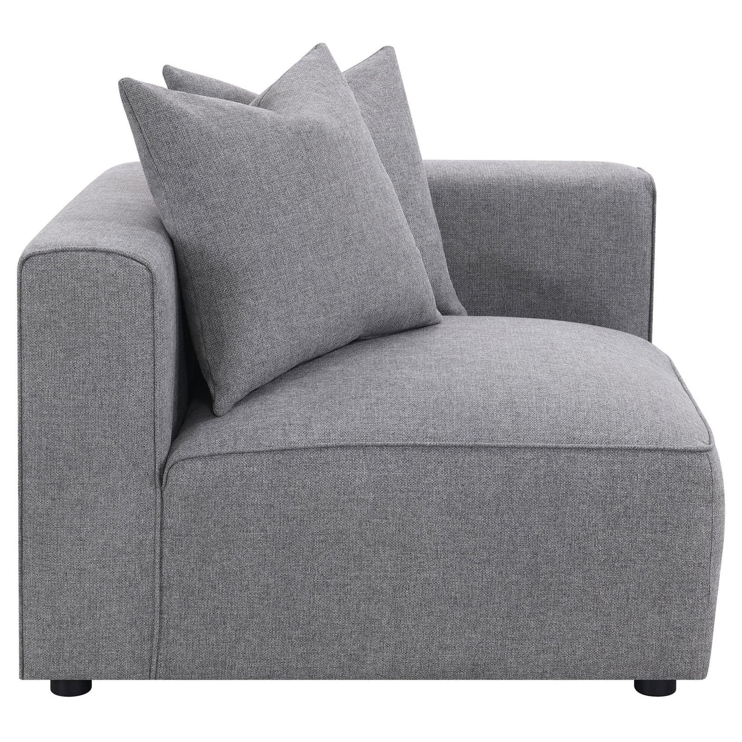 Jennifer Tight Seat Corner Chair Gray - 551595 - Bien Home Furniture &amp; Electronics