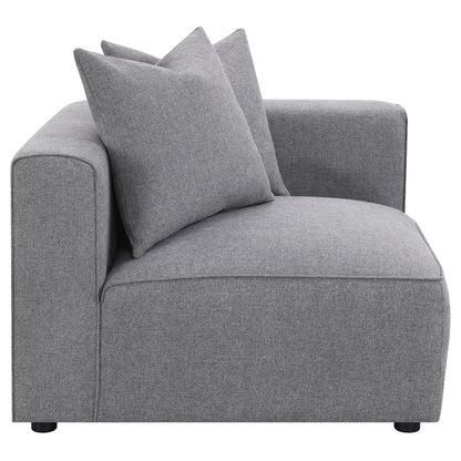 Jennifer Tight Seat Corner Chair Gray - 551595 - Bien Home Furniture &amp; Electronics