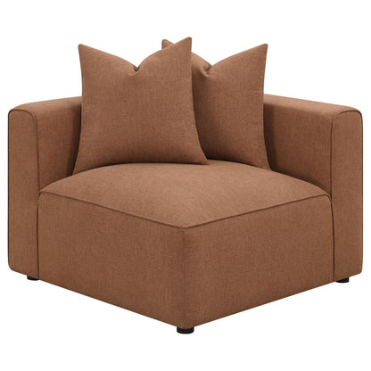 Jennifer Upholstered Corner Terracotta - 551592 - Bien Home Furniture &amp; Electronics