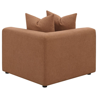 Jennifer Upholstered Corner Terracotta - 551592 - Bien Home Furniture &amp; Electronics