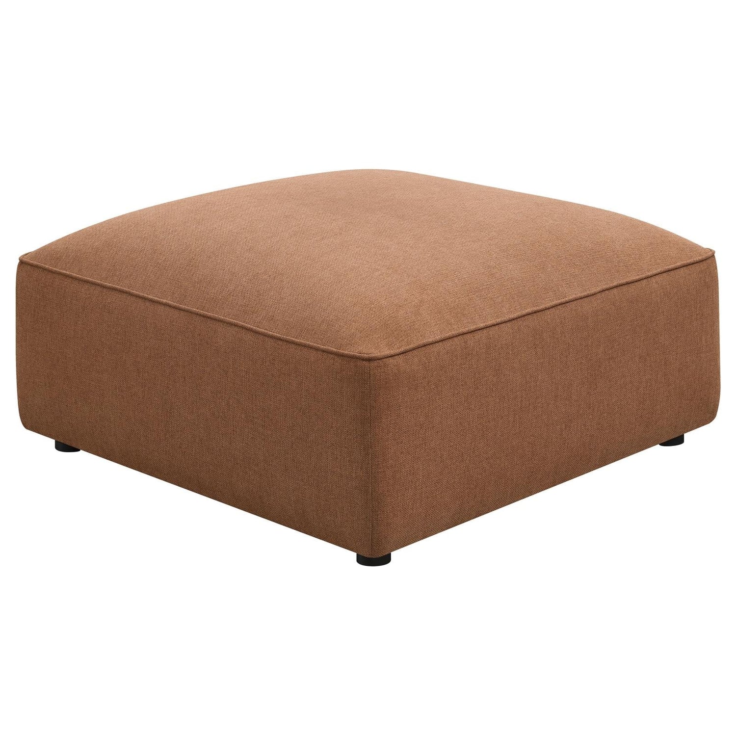 Jennifer Upholstered Ottoman Terracotta - 551593 - Bien Home Furniture &amp; Electronics