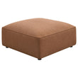 Jennifer Upholstered Ottoman Terracotta - 551593 - Bien Home Furniture & Electronics