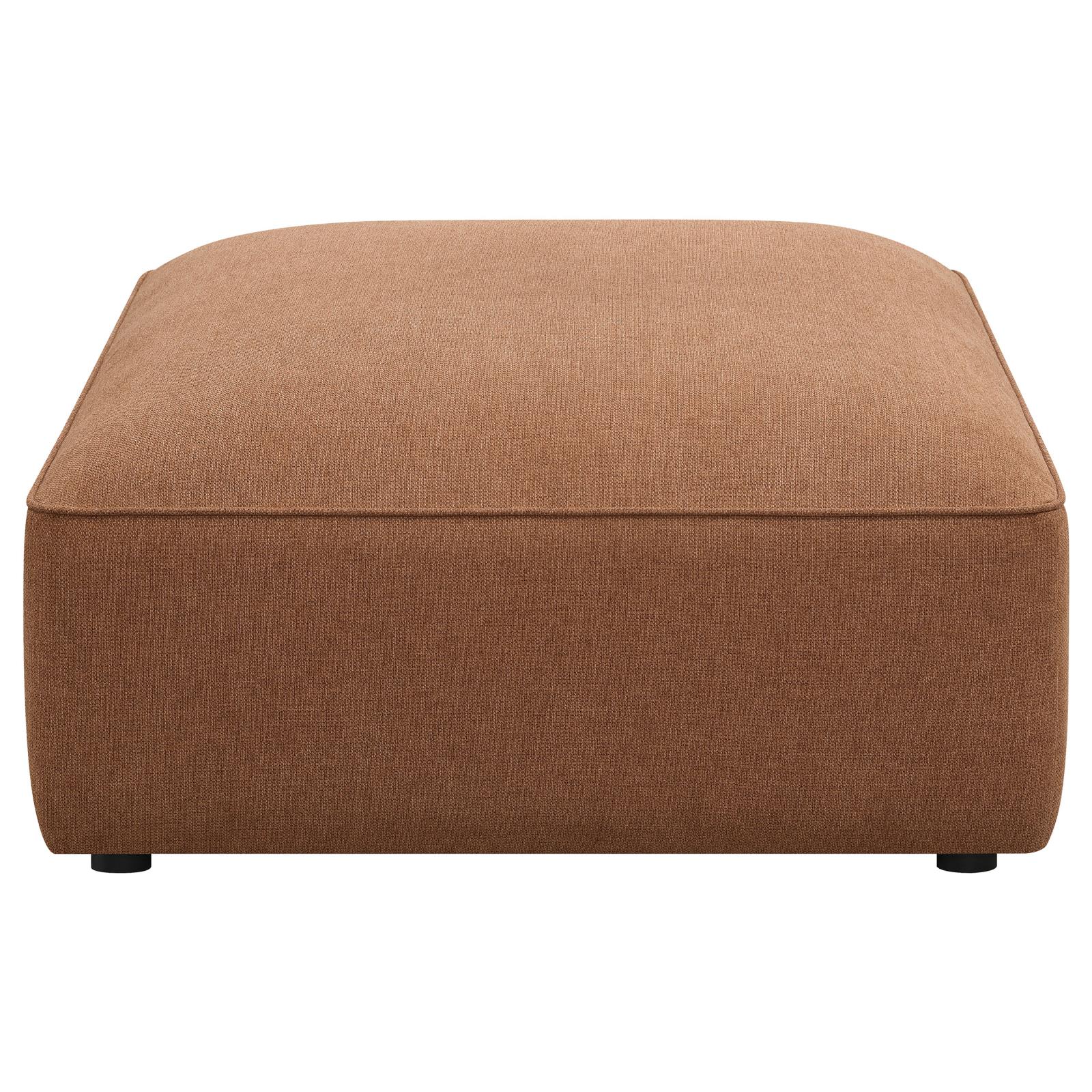 Jennifer Upholstered Ottoman Terracotta - 551593 - Bien Home Furniture &amp; Electronics