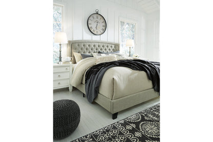 Jerary Gray King Upholstered Bed - B090-782 - Bien Home Furniture &amp; Electronics