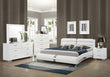 Jeremaine Bedroom Set with Plank Headboard Glossy White - 300345Q-S5 - Bien Home Furniture & Electronics