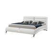 Jeremaine Queen Upholstered Bed White - 300345Q - Bien Home Furniture & Electronics