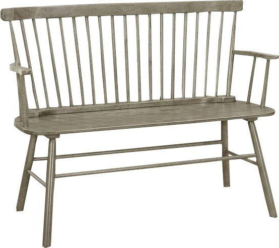 Jerimiah Spindleback Gray Bench - 4185-BENCH-GY - Bien Home Furniture &amp; Electronics