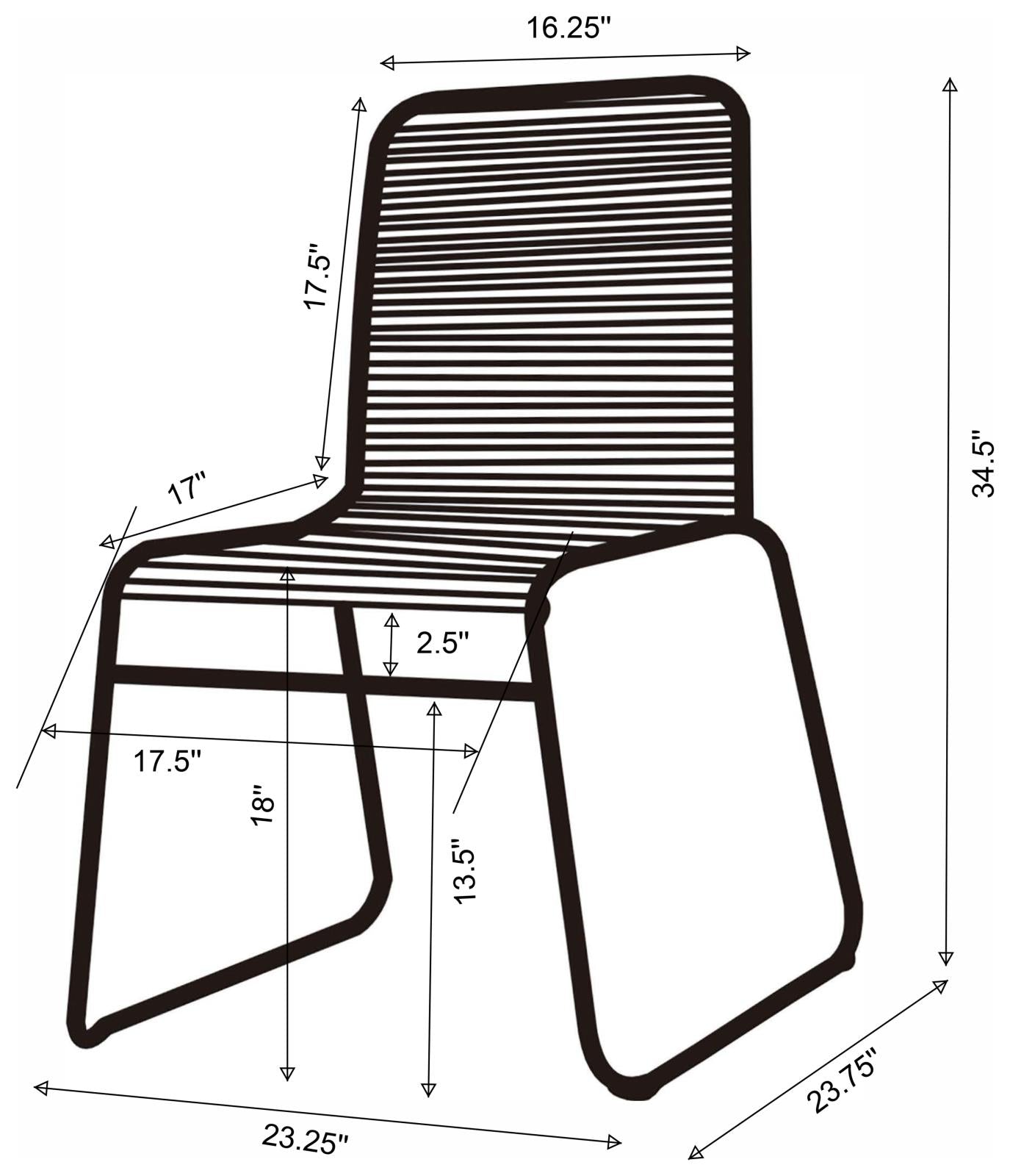 Jerome Upholstered Stackable Side Chairs, Set of 2 - 192062 - Bien Home Furniture &amp; Electronics