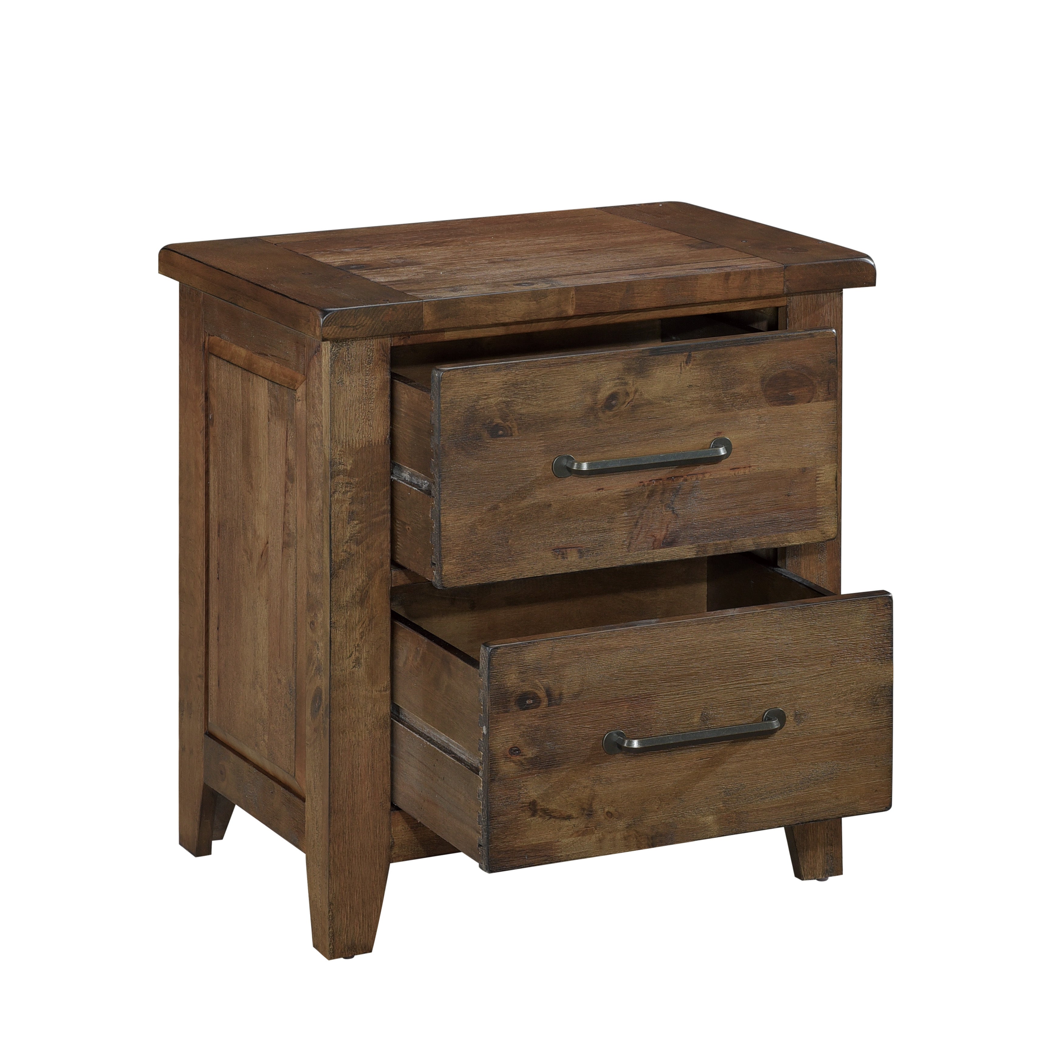 Jerrick Burnished Brown Nightstand - 1957-4 - Bien Home Furniture &amp; Electronics