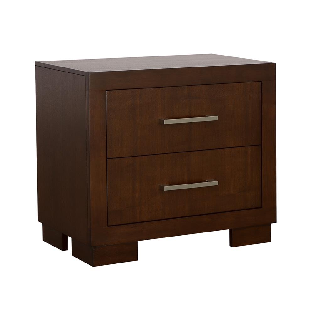 Jessica 2-Drawer Nightstand Cappuccino - 200712 - Bien Home Furniture &amp; Electronics