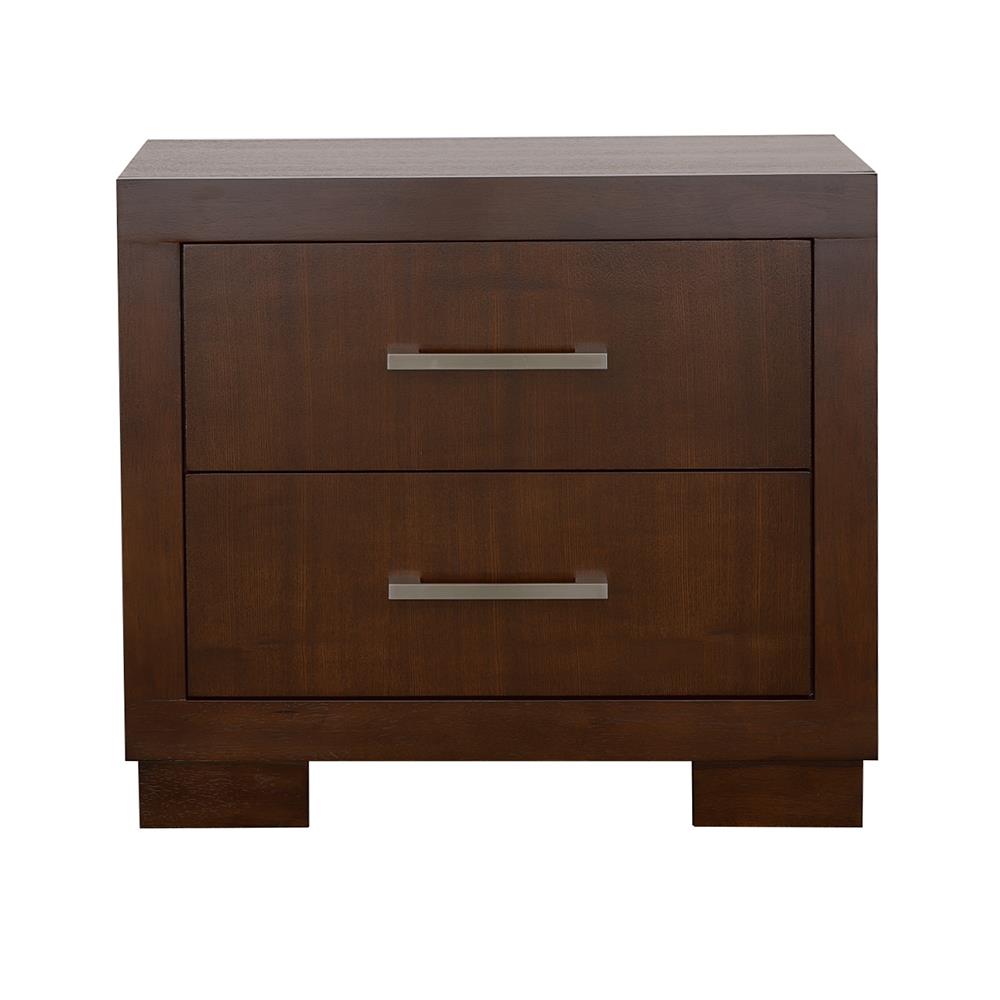 Jessica 2-Drawer Nightstand Cappuccino - 200712 - Bien Home Furniture &amp; Electronics