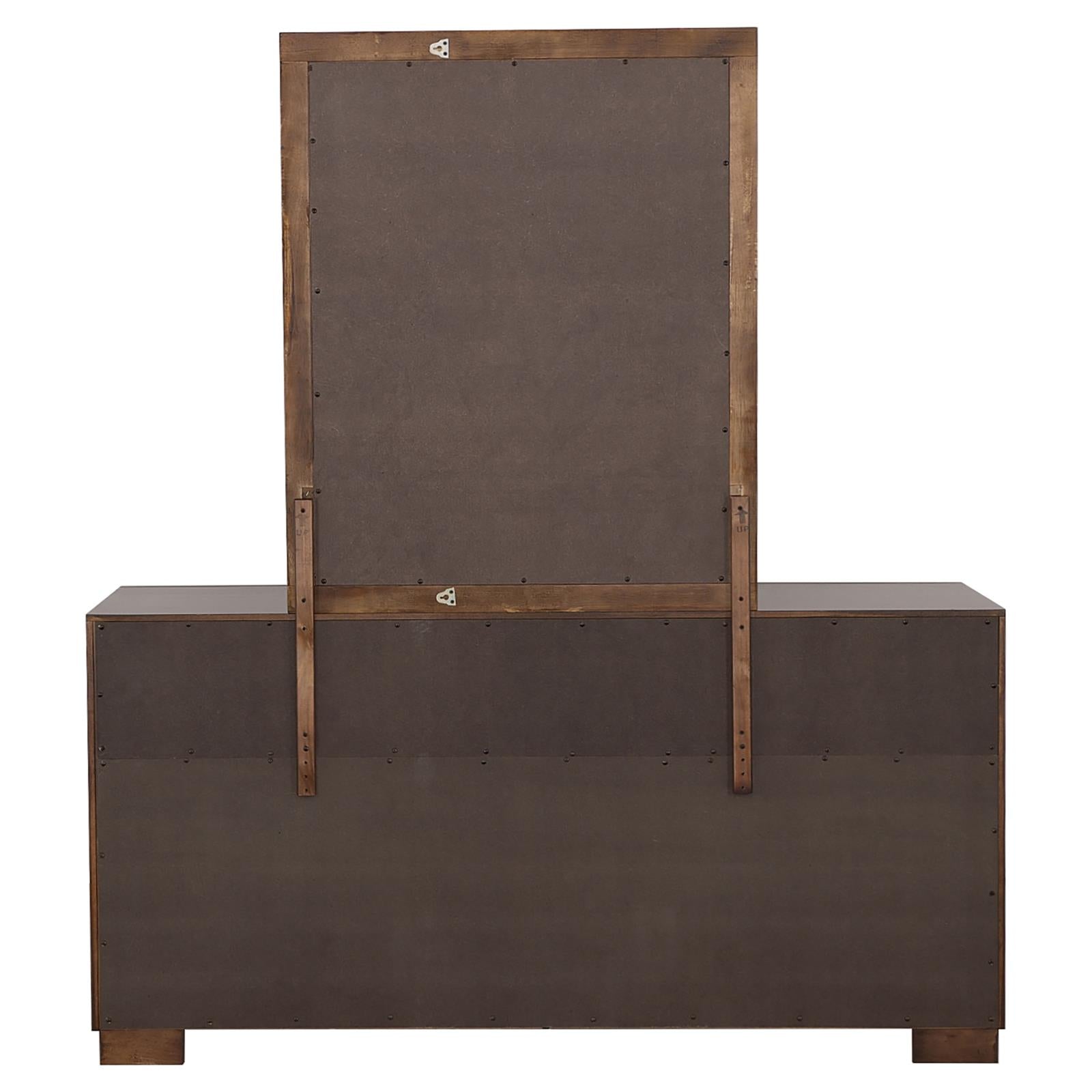 Jessica 6-drawer Dresser with Mirror Cappuccino - 200713M - Bien Home Furniture &amp; Electronics