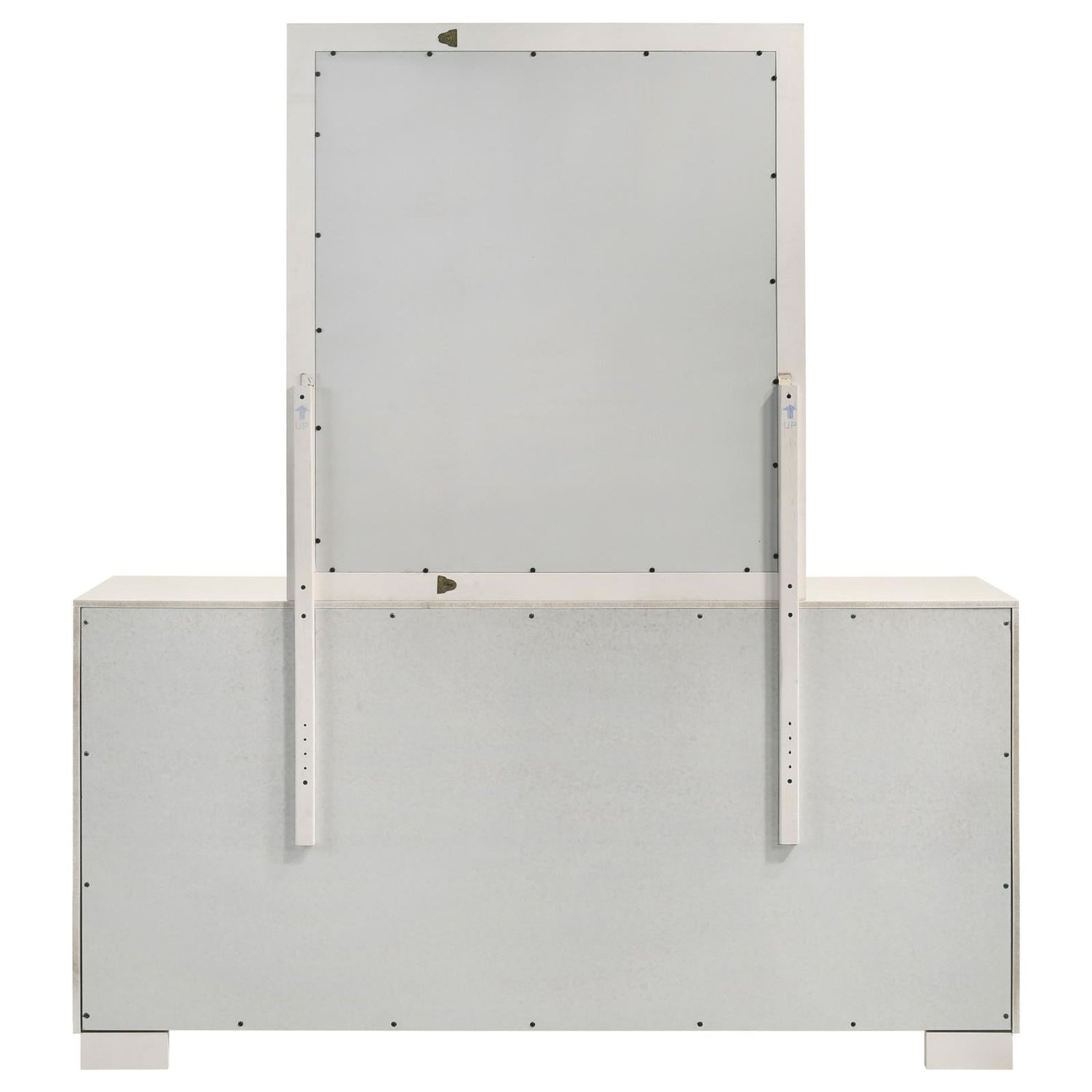 Jessica 6-drawer Dresser with Mirror White - 202993M - Bien Home Furniture &amp; Electronics