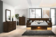 Jessica Bedroom Set with Nightstand Panels Cappuccino - 200711KE-S5P - Bien Home Furniture & Electronics