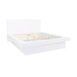 Jessica Eastern King Platform Bed with Rail Seating White - 202990KE - Bien Home Furniture & Electronics