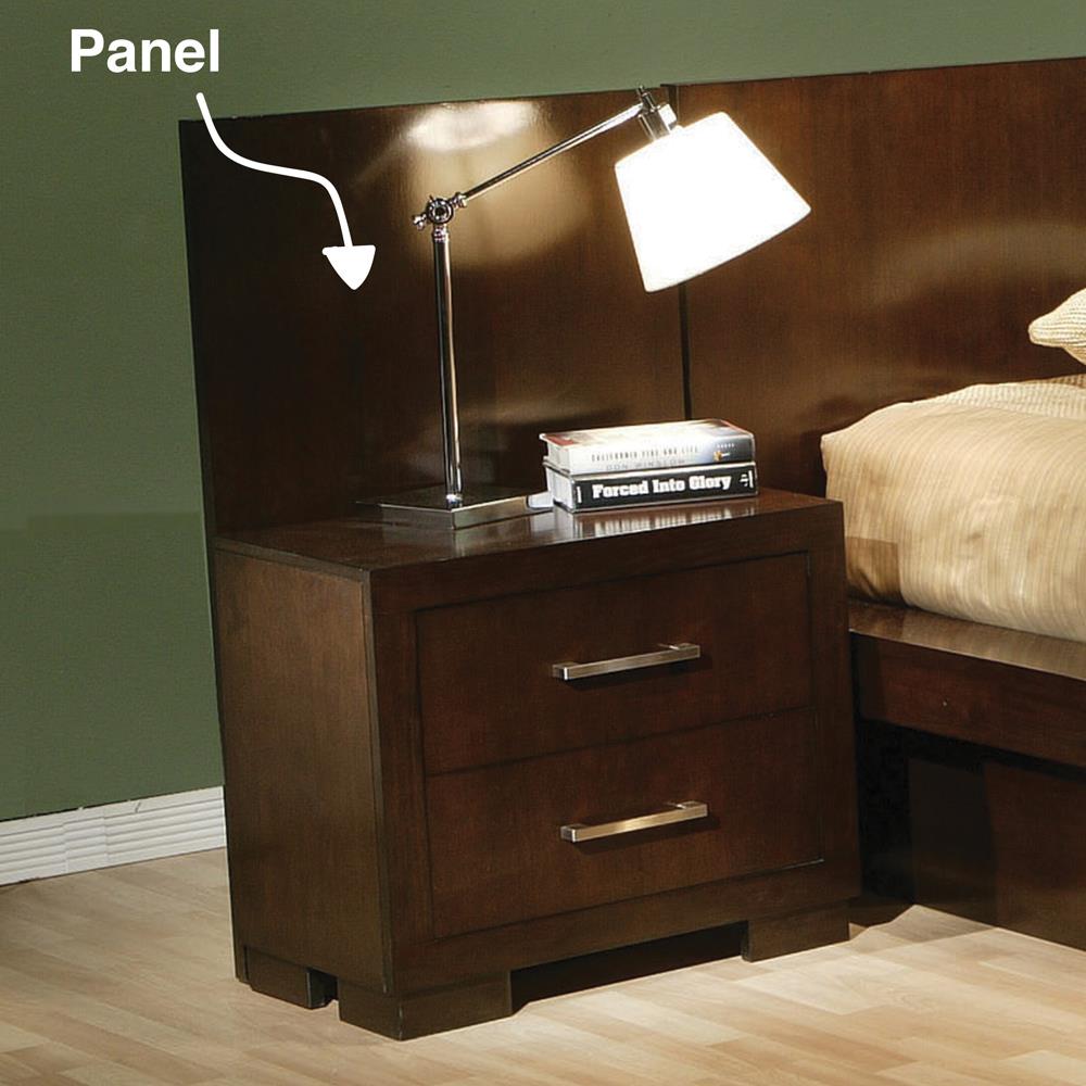 Jessica Nightstand Panels Cappuccino (Set of 2) - 200710 - Bien Home Furniture &amp; Electronics