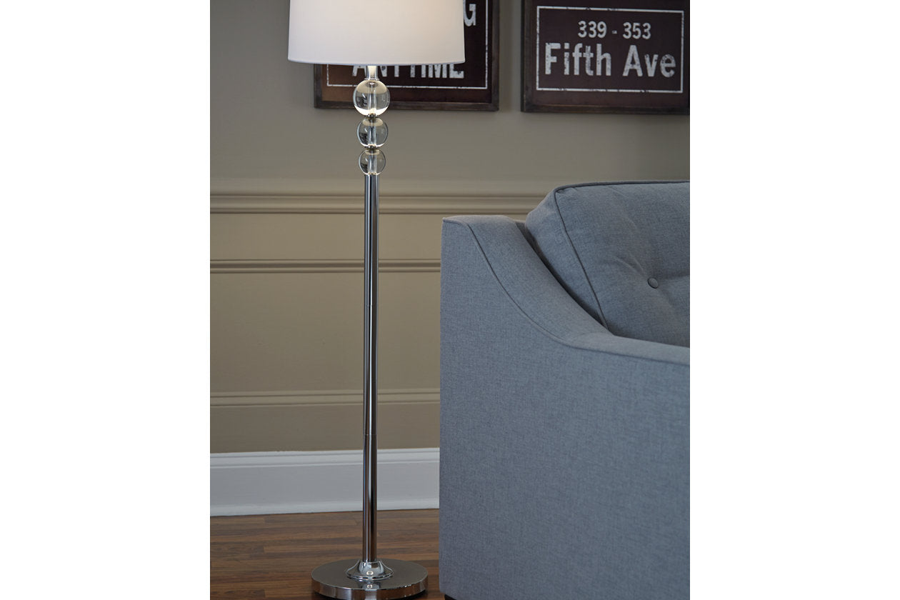 Joaquin Clear/Chrome Finish Floor Lamp - L428081 - Bien Home Furniture &amp; Electronics