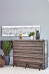 Joe Aged Oak 5-Shelf Bar Unit - 182071 - Bien Home Furniture & Electronics