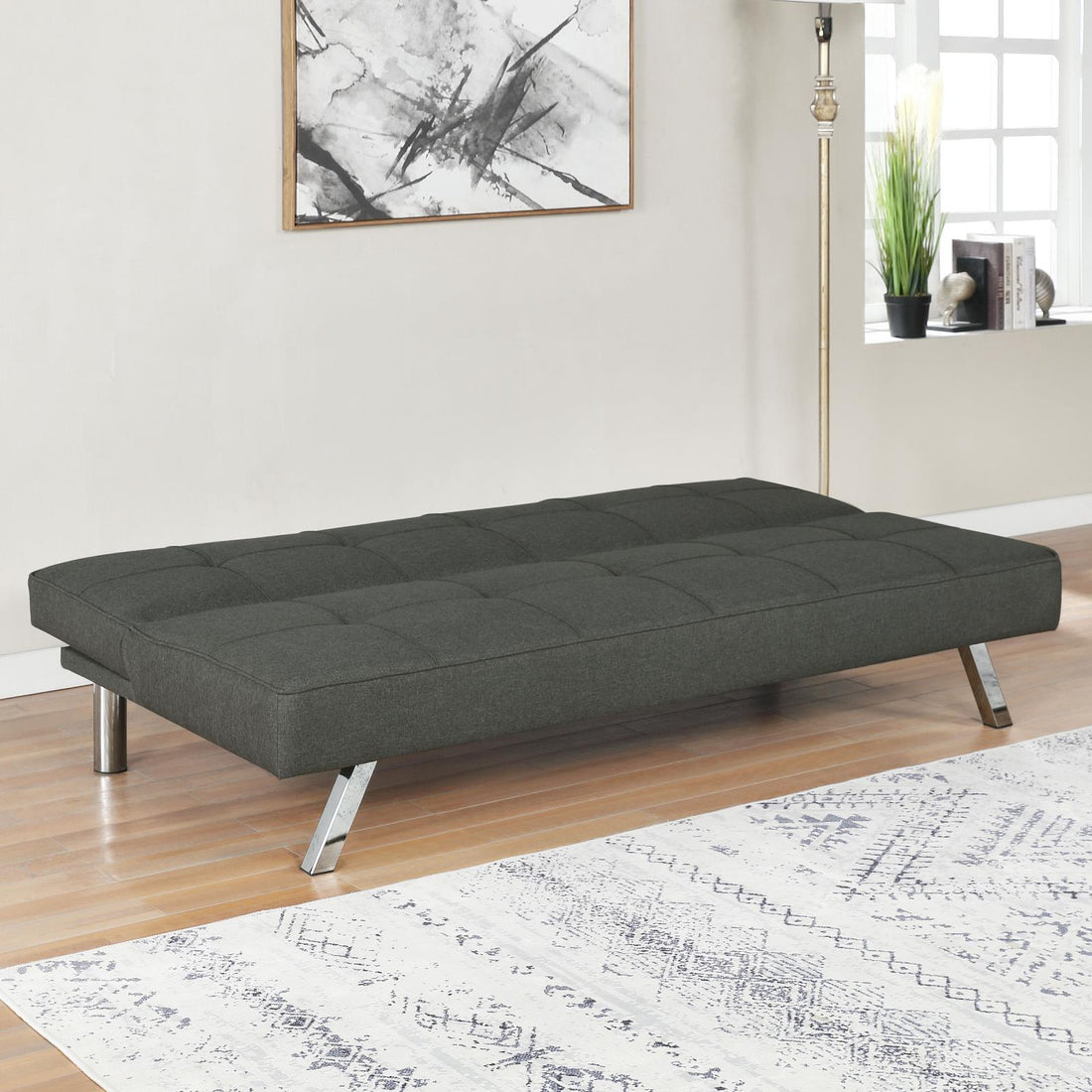 Joel Upholstered Tufted Sofa Bed - 360283 - Bien Home Furniture &amp; Electronics