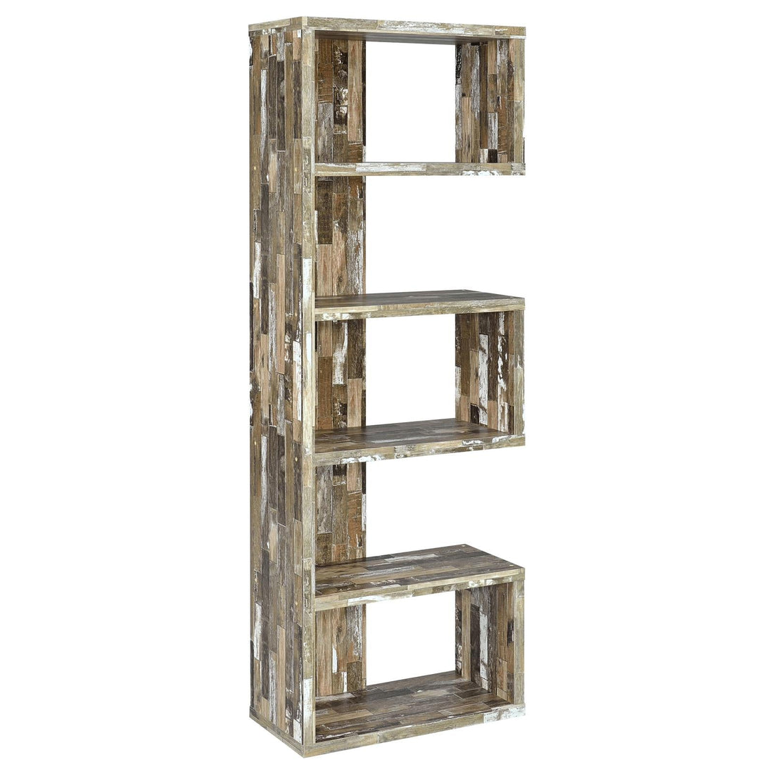 Joey Salvaged Cabin 5-Tier Bookcase - 800847 - Bien Home Furniture &amp; Electronics