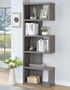 Joey Weathered Gray 5-Tier Bookcase - 800552 - Bien Home Furniture & Electronics
