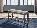 Johurst Grayish Brown/Beige Counter Height Bench - D762-09 - Bien Home Furniture &amp; Electronics