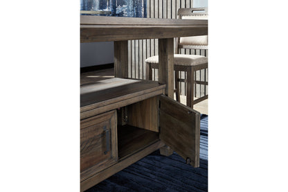Johurst Grayish Brown Counter Height Dining Table - D762-32 - Bien Home Furniture &amp; Electronics