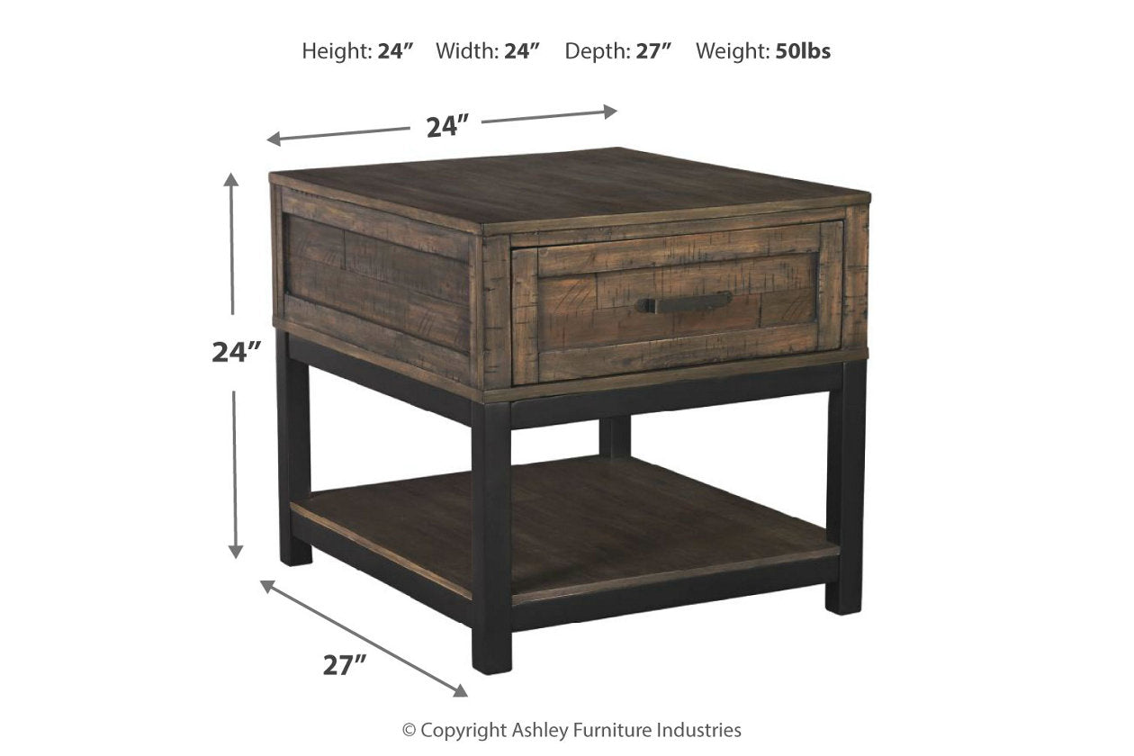 Johurst Grayish Brown End Table - T444-3 - Bien Home Furniture &amp; Electronics
