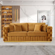 Jordan Burnt Orange Velvet Sofa - MDM01796 - Bien Home Furniture & Electronics