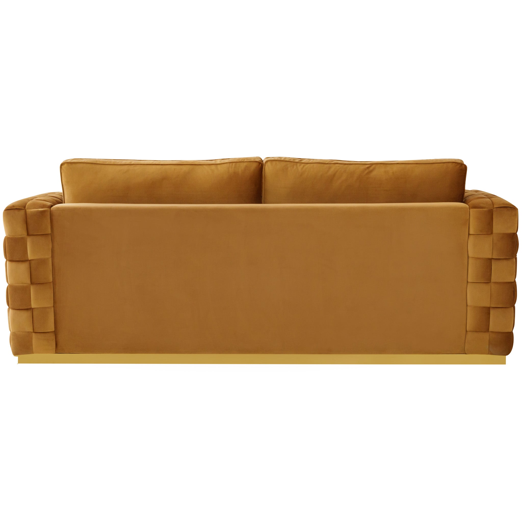 Jordan Burnt Orange Velvet Sofa - MDM01796 - Bien Home Furniture &amp; Electronics